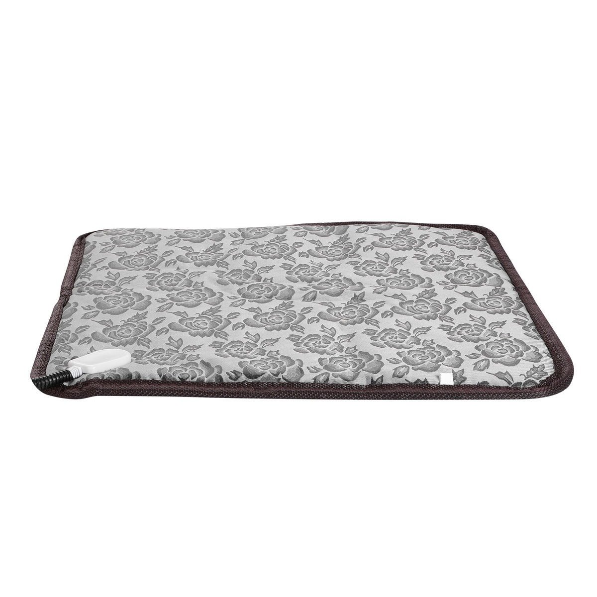Floral patterned heating pad on a white background