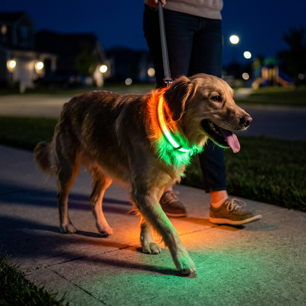 LED Safety Halo Collar Lifestyle